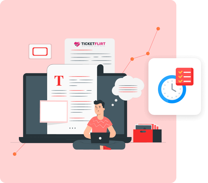 Man with Laptop & Documents